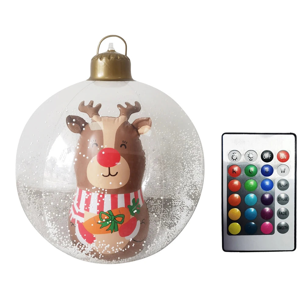 Shunmaii Inflatable Christmas Ball With LED Light Remote Control