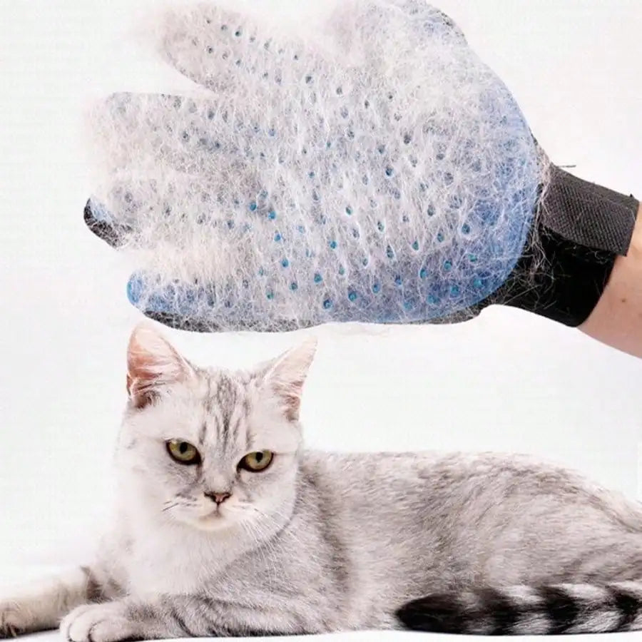 AEDGCN Ultracare Deshedding PetGroomingGloves ForCats AndDogs GentleCare CoatRefresh Massage Design