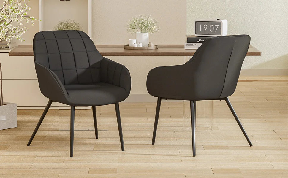 2Pcs Set Chair Bedroom Modern Dining Chairs Office Living Room Luxury Nordic Style Bar Stool Kitchen Furniture