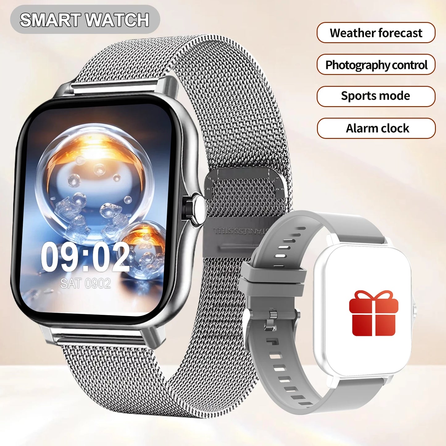 LOMAXFR Smartwatch Multi Sport Mode Call and Message Alerts
