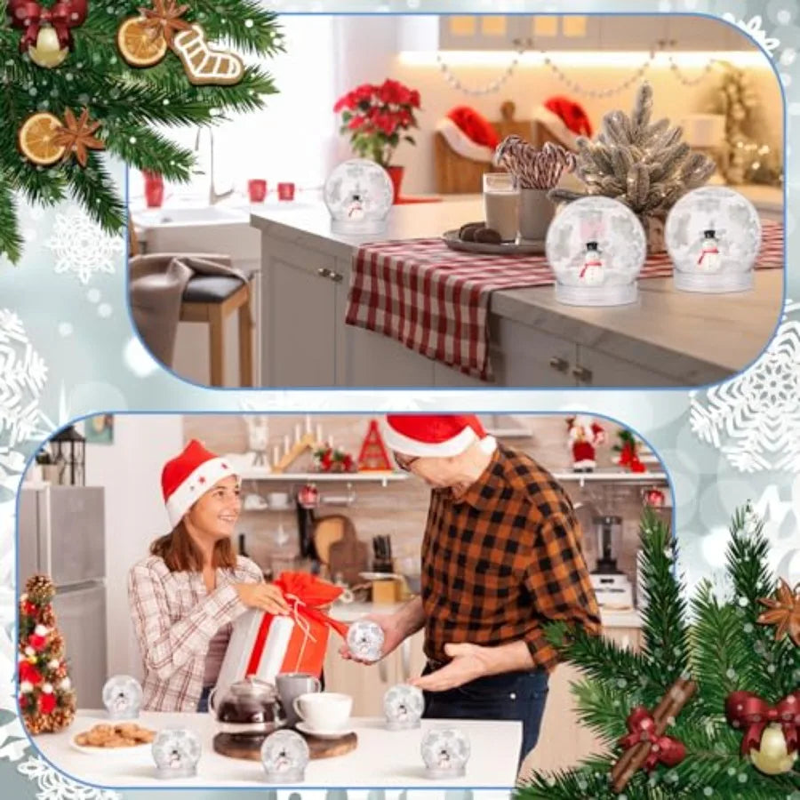 Winter Snow Globes Kit For DIY Christmas Craft Set