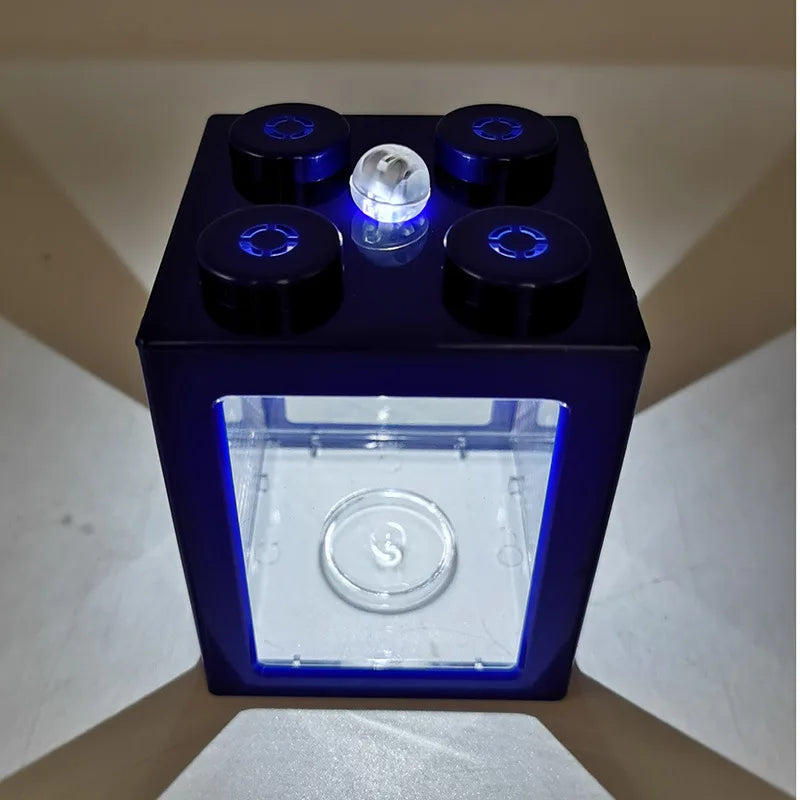 HighConcerned LEDLightingCylinderPro MiniFishTankSystem DeskDisplaySolution HomeOfficeDecor CompactAquariumKit