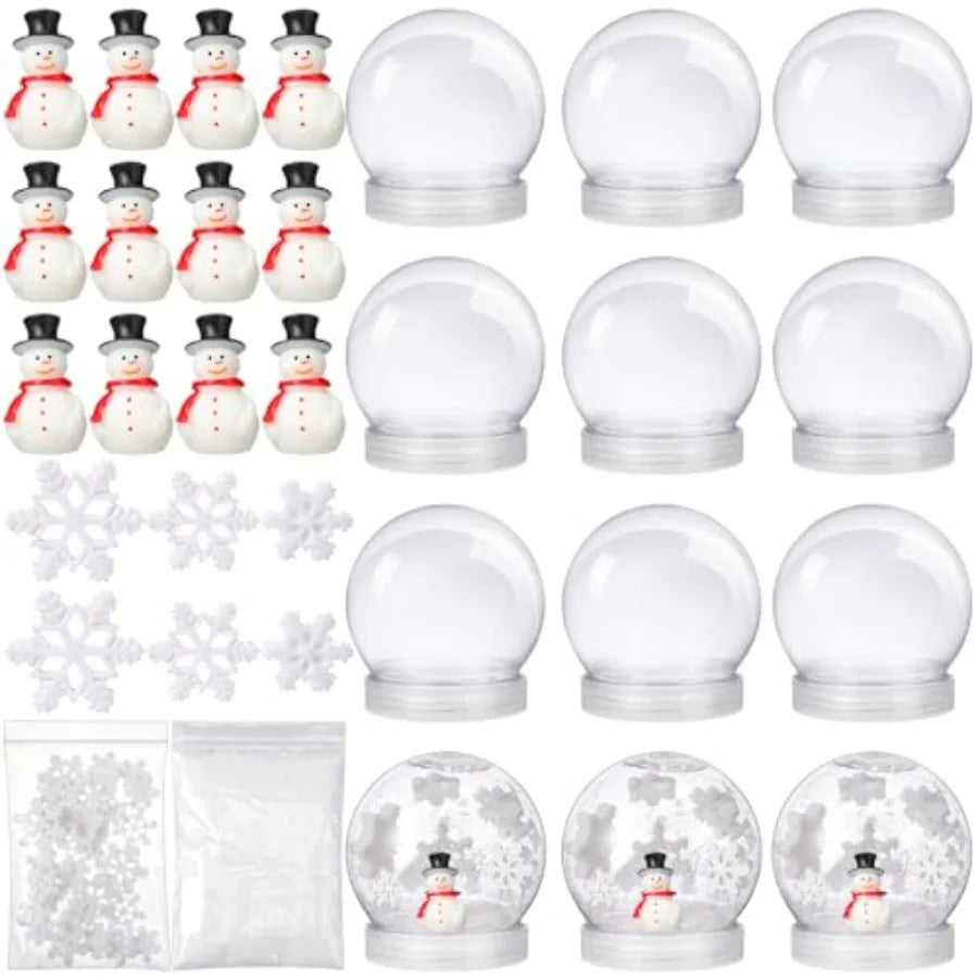 Winter Snow Globes Kit For DIY Christmas Craft Set