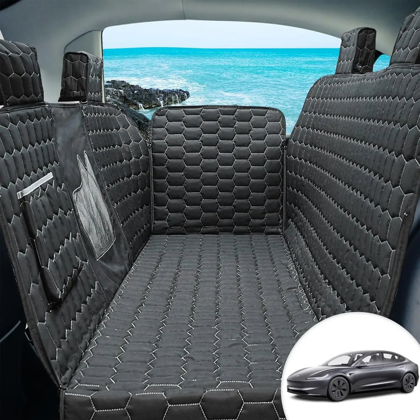 Dog Seat Covers for Back Seat, Dog Car 100% Waterproof Pet Seat Cover Protects from Scratches, Scuffs, Dog Hammock