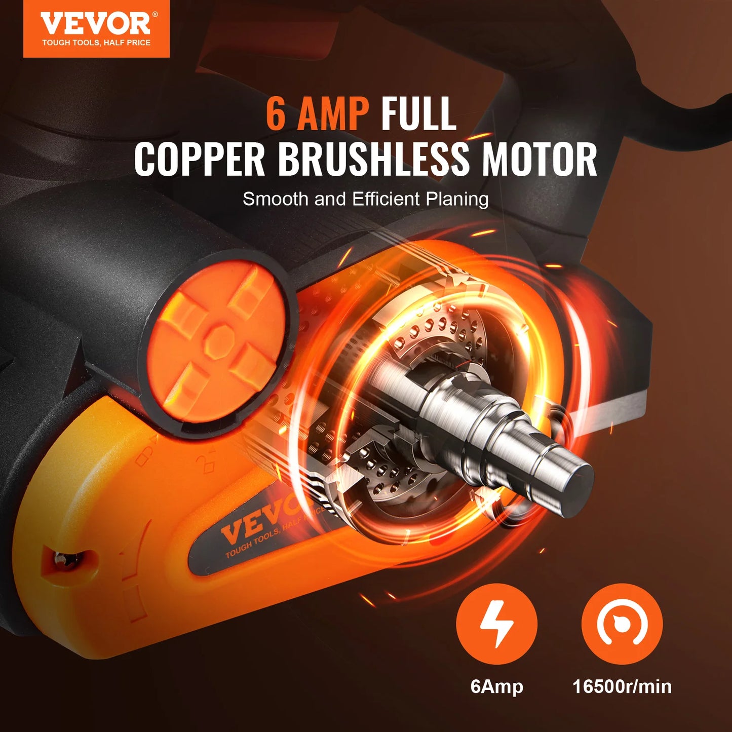 SucceBuy Corded Electric Hand Planer High Speed 16500 RPM