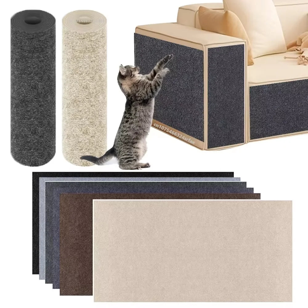 VKTECH Self Adhesive Cat Scratching Mat Sofa Protector DIY Cat Scratcher Shield For Cats