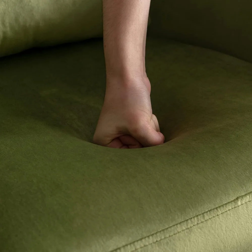 Accent Chair Set of 2 Upholstered Barrel Arm Chair for Living Room Bedroom Reception Room Office, Modern Soft Padded Single Sofa