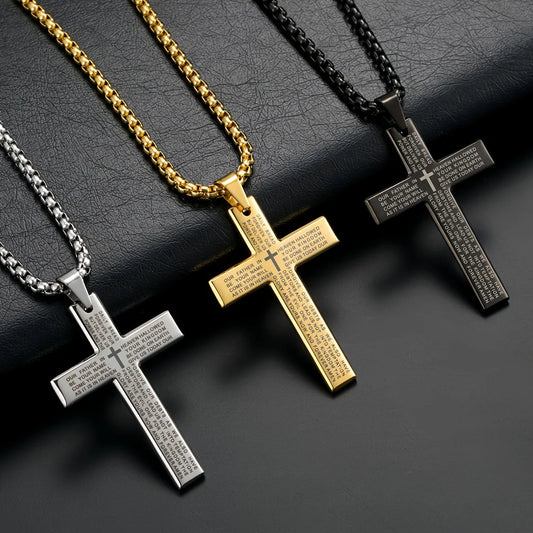 Guangdong Titanium Cross Pendant Necklace Unisex Gift
