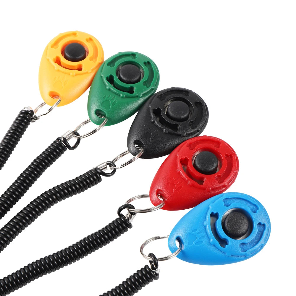 Dog Training Clicker Multipurpose Trainer Keychain With Professional Durable Nylon