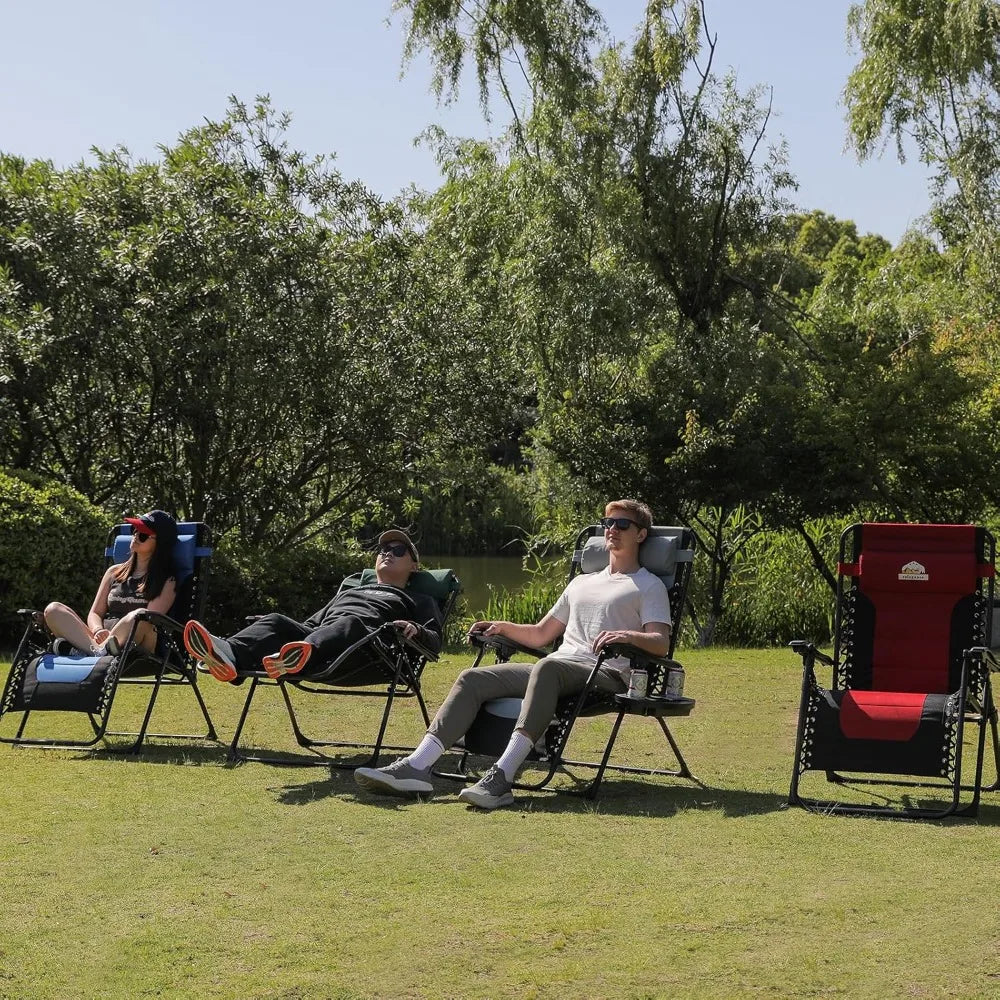 XMSJ Zero Gravity Lounge Chair Set Of 2 Outdoor Folding