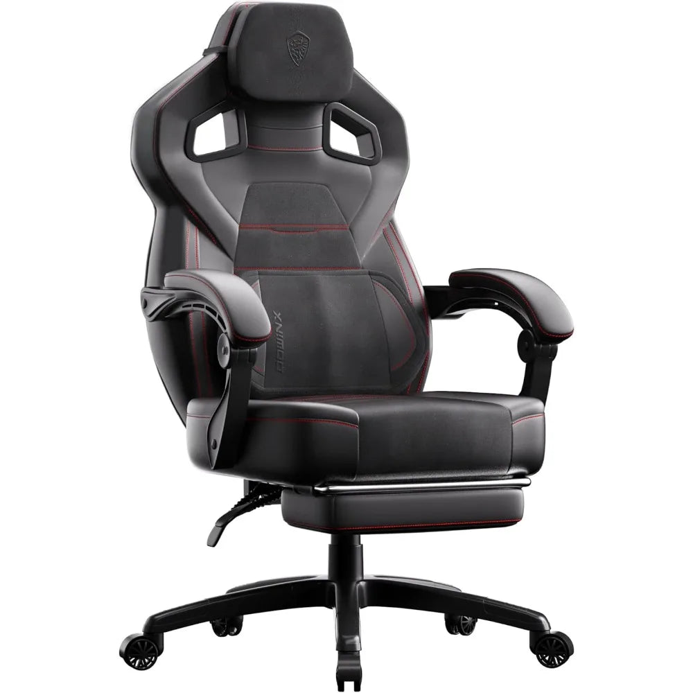 Ergonomic PU Leather Gaming Chair With Lumbar Support
