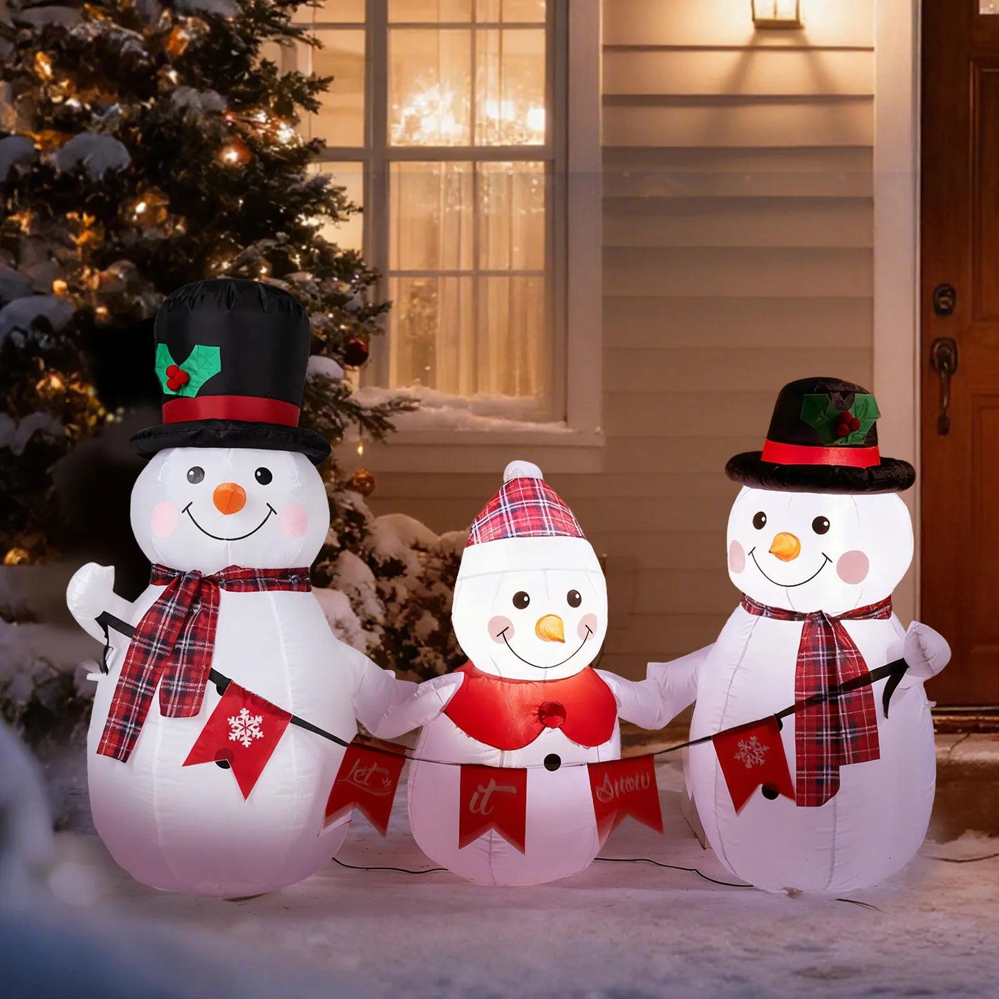 CN Guangdong Santa Snowman Inflatable Outdoor Decoration