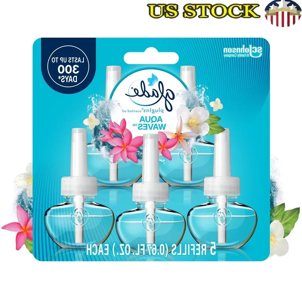 Hign-concerned Aqua Waves PlugIn Air Freshener Refills Oceanic Fragrance Essentials