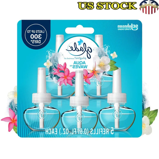 Hign-concerned Aqua Waves PlugIn Air Freshener Refills Oceanic Fragrance Essentials