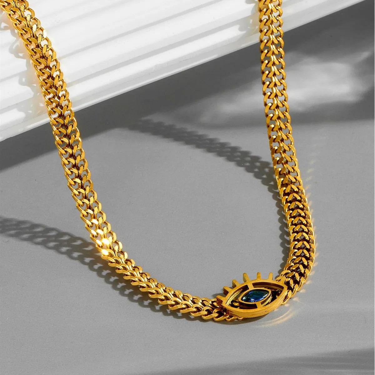 Fine Or Fashion Stainless Steel Devil's Eye Jewelry Set