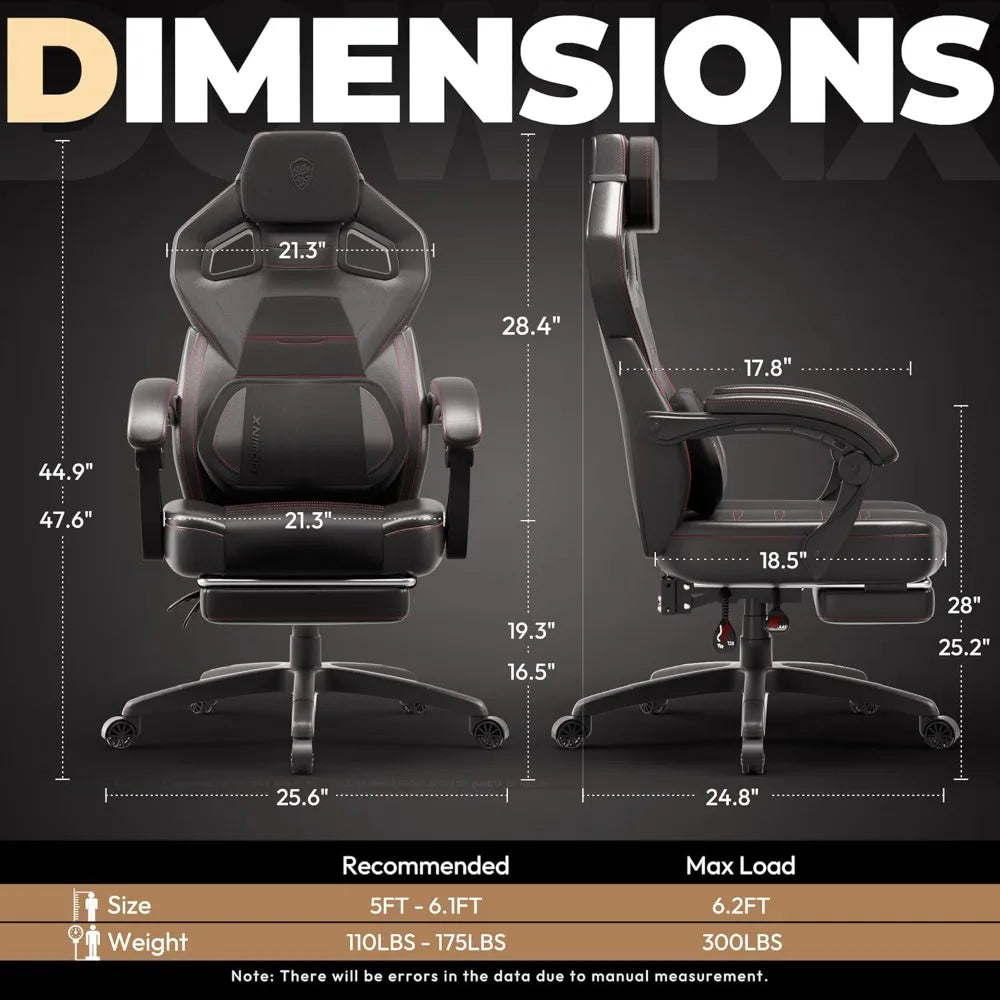 Ergonomic PU Leather Gaming Chair With Lumbar Support