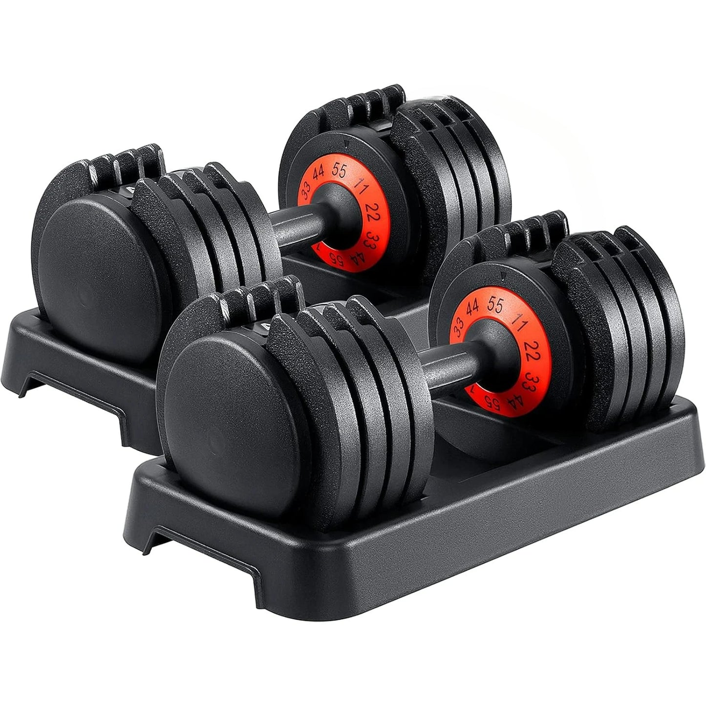 Dumbbell Set with Adjustable Anti-Slip Handle for Home Gym