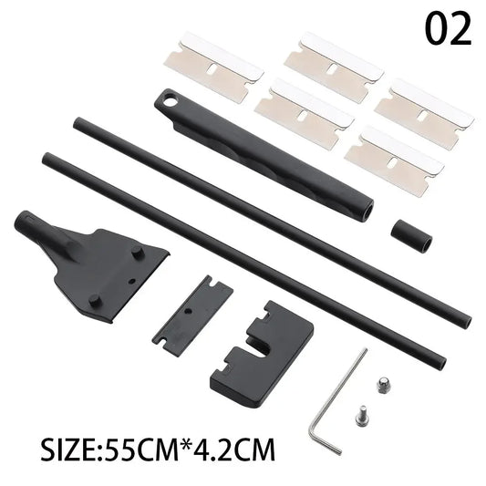 Stainless Steel Aquarium Fish Tank Algae Scraper Blade Aquatic Water Live Plant Grass Cleaning Multi-Tool Cleaner Kit Set