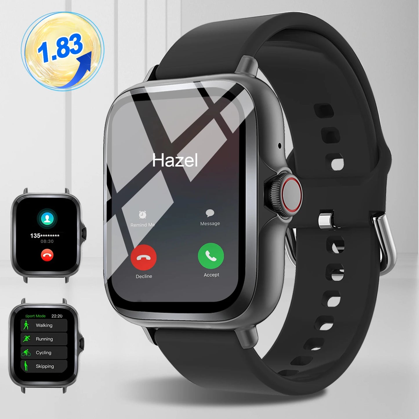 Lomaxfr Smart Watch Touch Screen Calls Message Reminders
