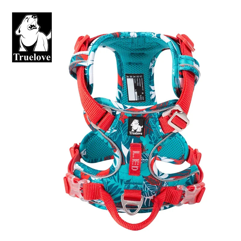 Truelove Camouflage Reflective Dog Harness Easy Adjust Upgrade Version