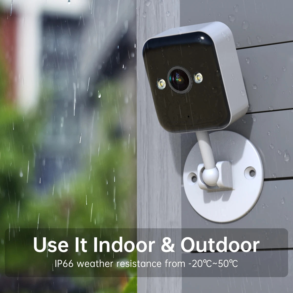 Jooan Outdoor Mini WiFi IP Camera Smart Home Security Camera 1080P HD Color Night Baby Monitor Two Way Audio Video Surveillance