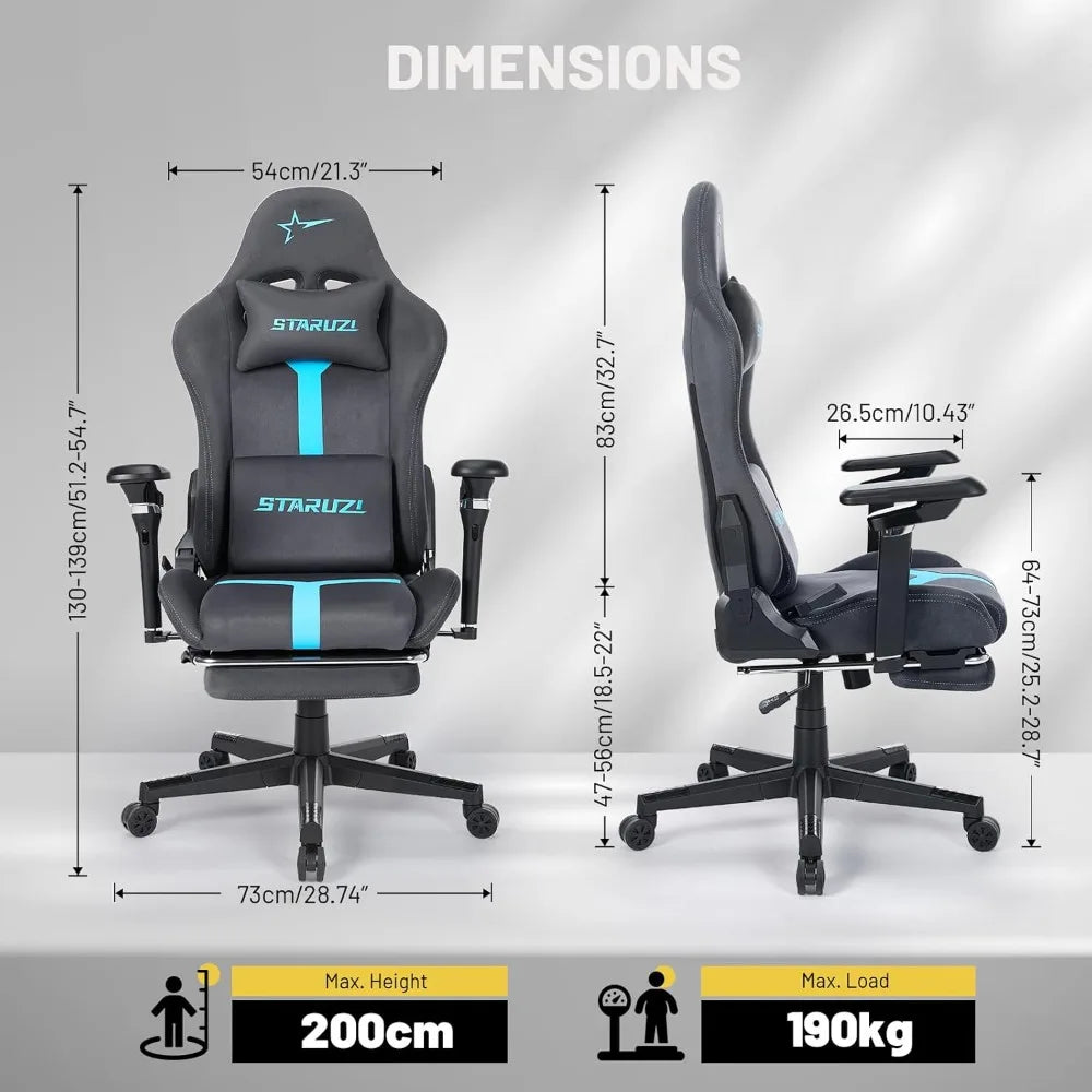 ZHUOTING Ergonomic Gaming Chair With 6D Adjustable Armrests