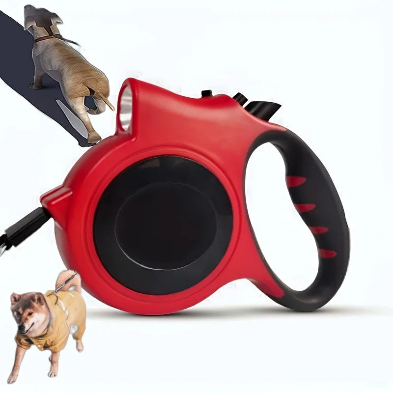 AHTOSKACN Telescoping Dog Leash With HighVisibility Strip For NighttimeOutdoor Safety