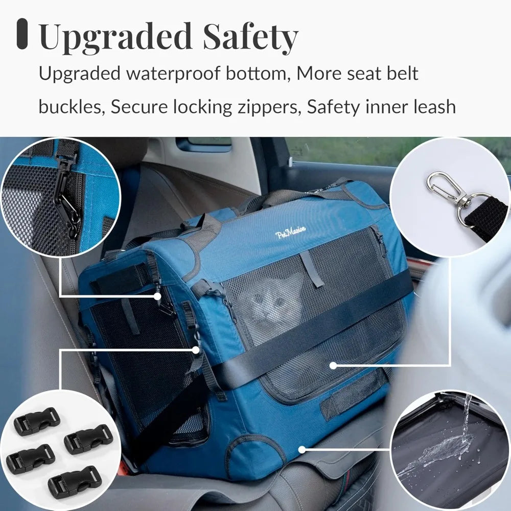 TIFICY Supercalifragilisticexpialidocious Cat Carrier Intercontinental For Two Cats