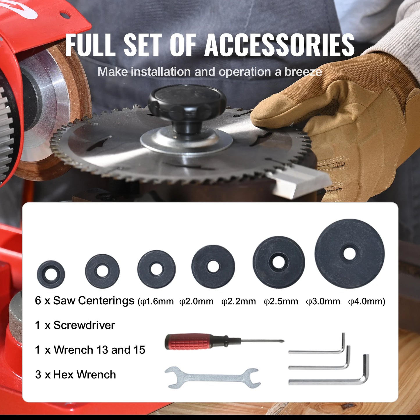 SucceBuy Circular Saw Blade Sharpener 370W Sharpening Machine