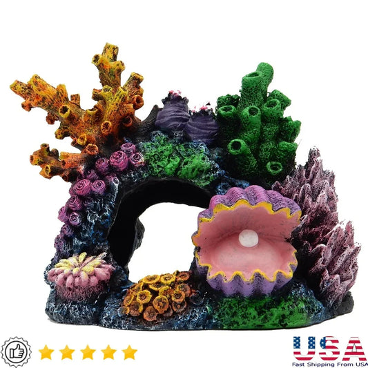 Hign-concerned Weighted Aquarium Ornament for Freshwater and Saltwater Terrarium Decor