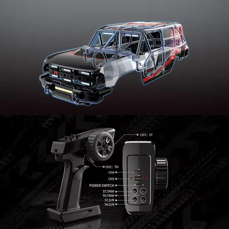 MJX 1:12 H12P Brushless High-Speed Remote Control Car Professional RC Climbing Car Four-Wheel Drive Off-Road Vehicle RTR