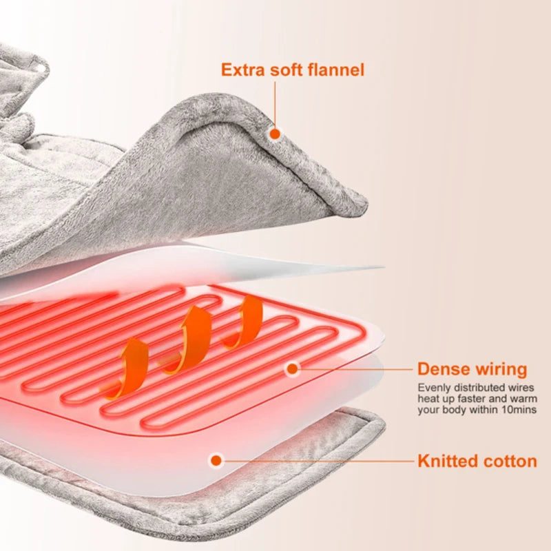 Electronic Weighted Heating Pad For Neck And Shoulders Pain