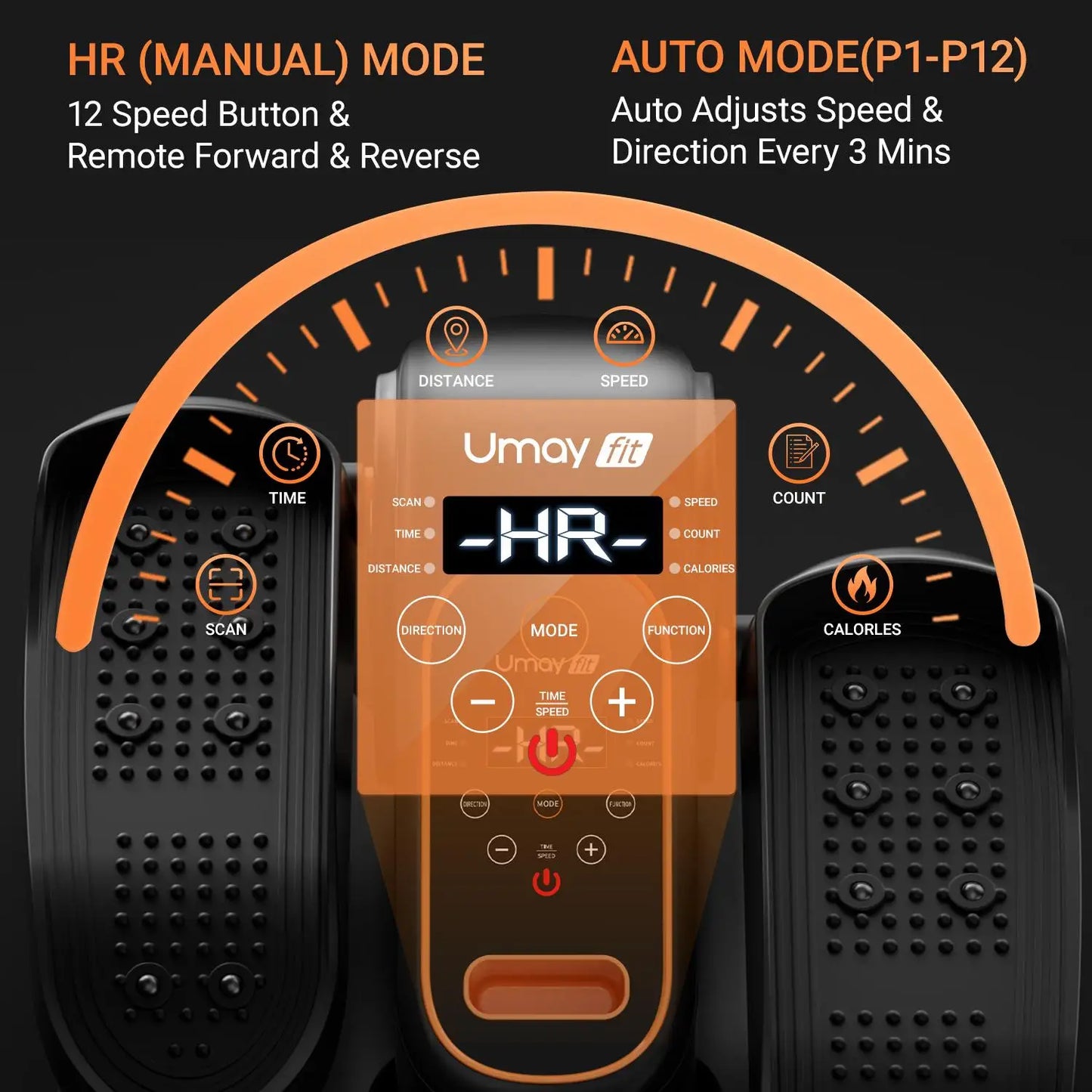 Cursor Fitness Portable Under Desk Elliptical Exerciser