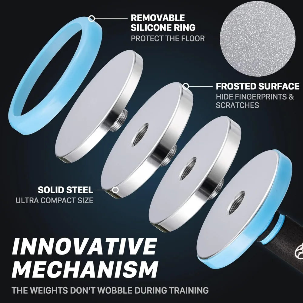 Adjustable Steel Dumbbells 2 in 1 Set for Home Gym