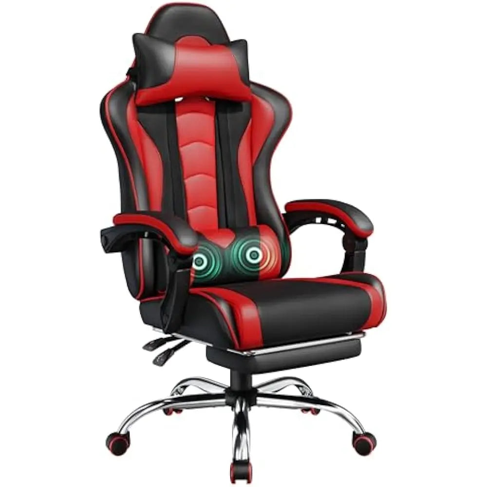 Ergonomics Gaming Chair With Swivel Headrest And Massage