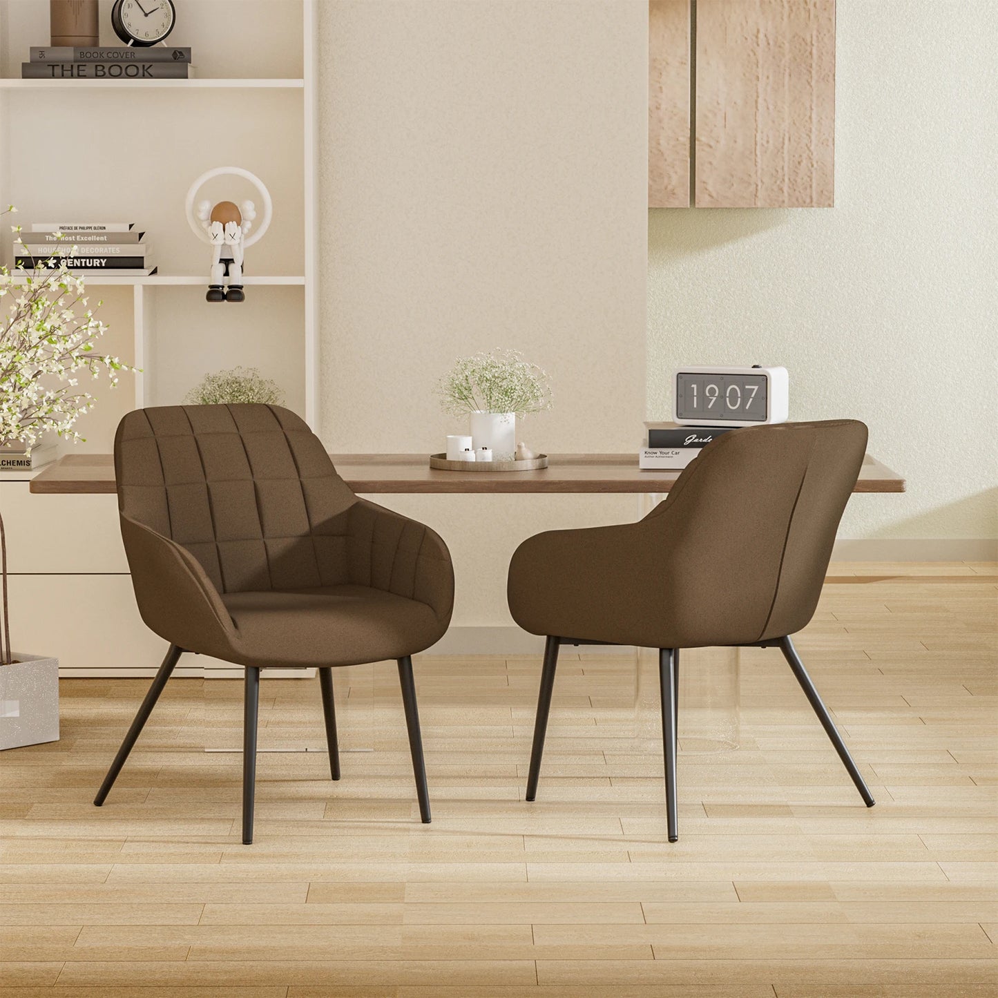 2Pcs Set Chair Bedroom Modern Dining Chairs Office Living Room Luxury Nordic Style Bar Stool Kitchen Furniture