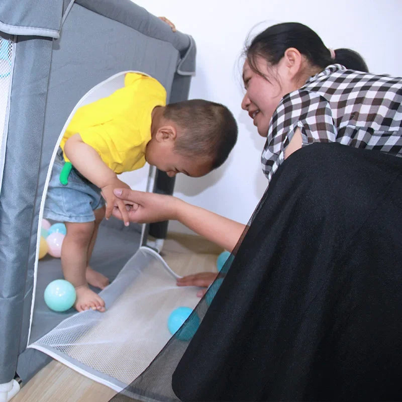 Children Baby Playpen With Foam Protector For Indoor Toddler Safety Barrier And Ball Pit