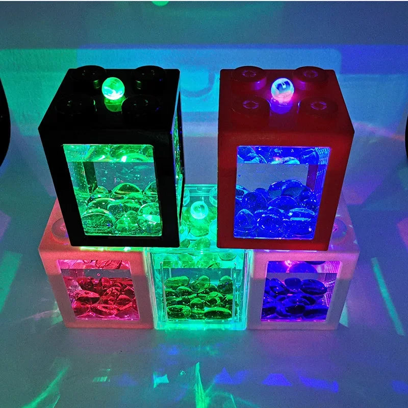 HighConcerned LEDLightingCylinderPro MiniFishTankSystem DeskDisplaySolution HomeOfficeDecor CompactAquariumKit