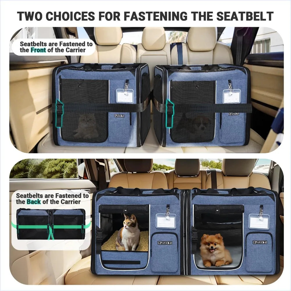 TIFICY 2 In 1 Cat TravelingWithPets Carrier LitterBox Multicat DurabilityEnhanced