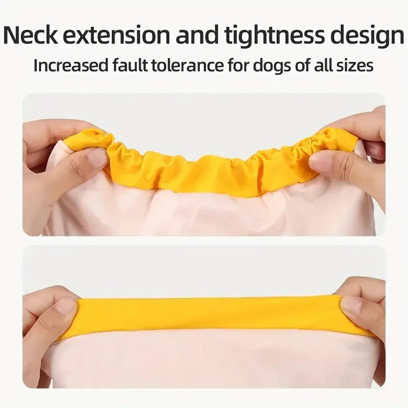 Hign-concerned Hooded Dog Raincoat Cape-Style Reflective Weatherproofing Outerwear