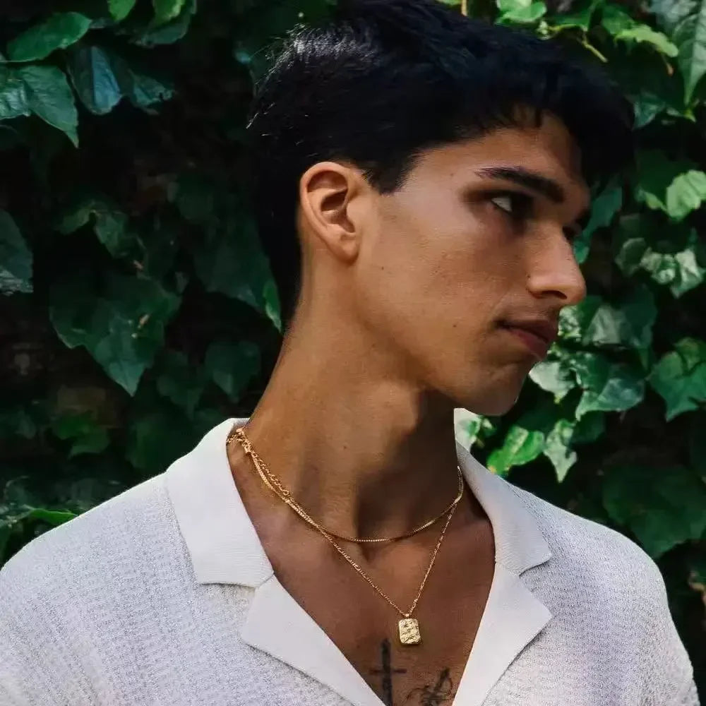 Stainless Steel Box Chain Necklace Unisex Jewelry Fashion