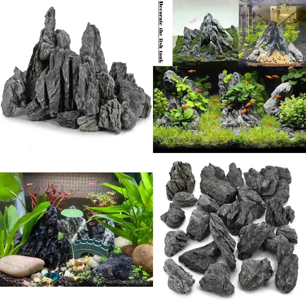 Hign-concerned Aquarium Rocks Seiryu Stone For Realistic Tank Landscaping Decor
