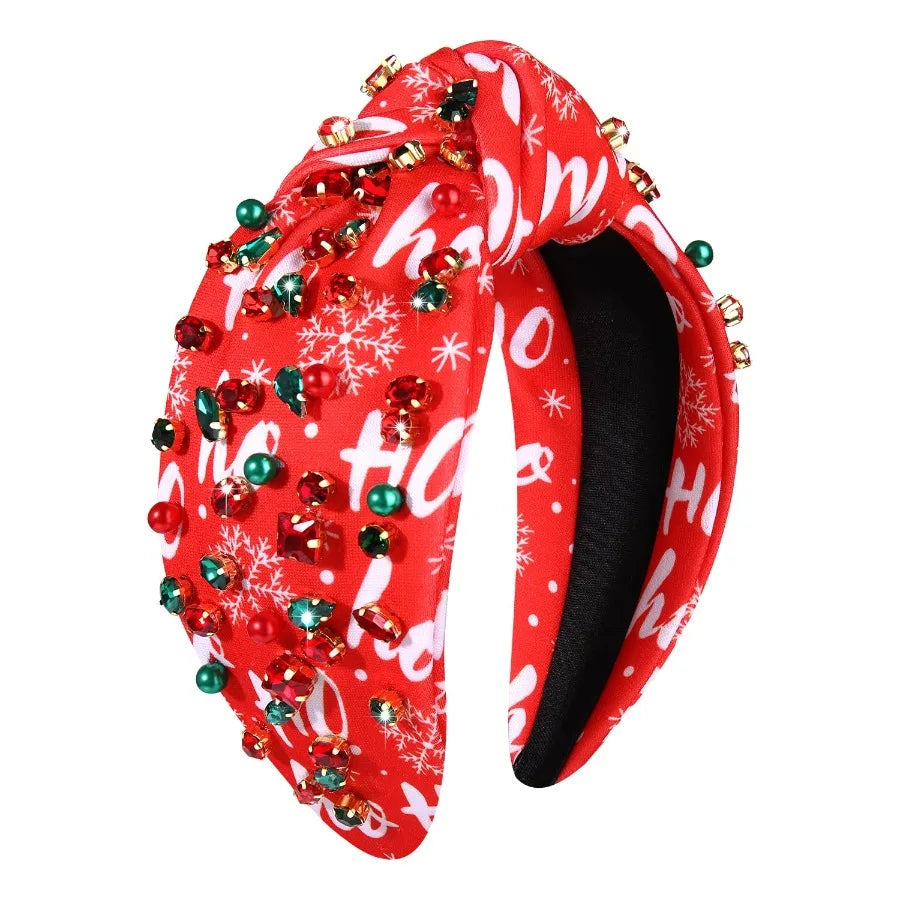 Christmas Headband for Women Holiday Accessories Festive Reindeer Theme