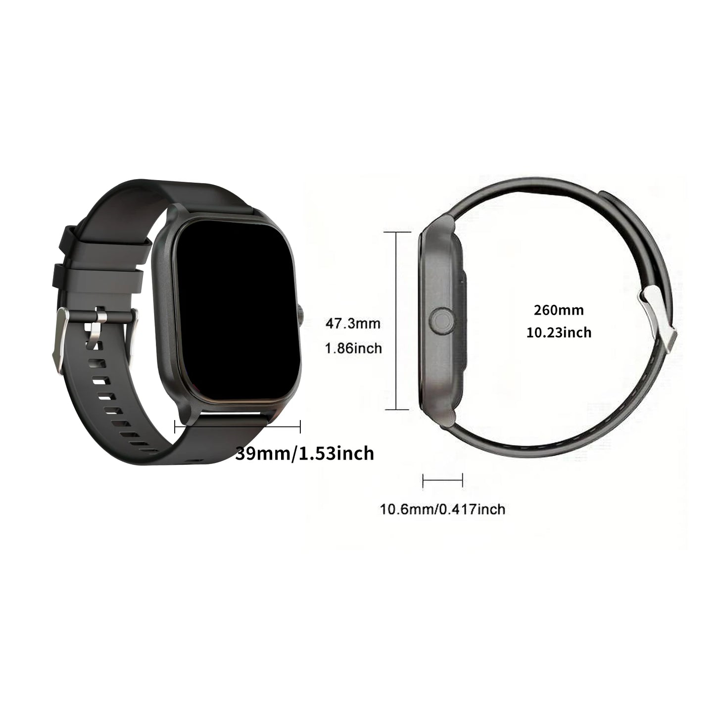 Case Outdoor Sports Smartwatch With Wireless Calling