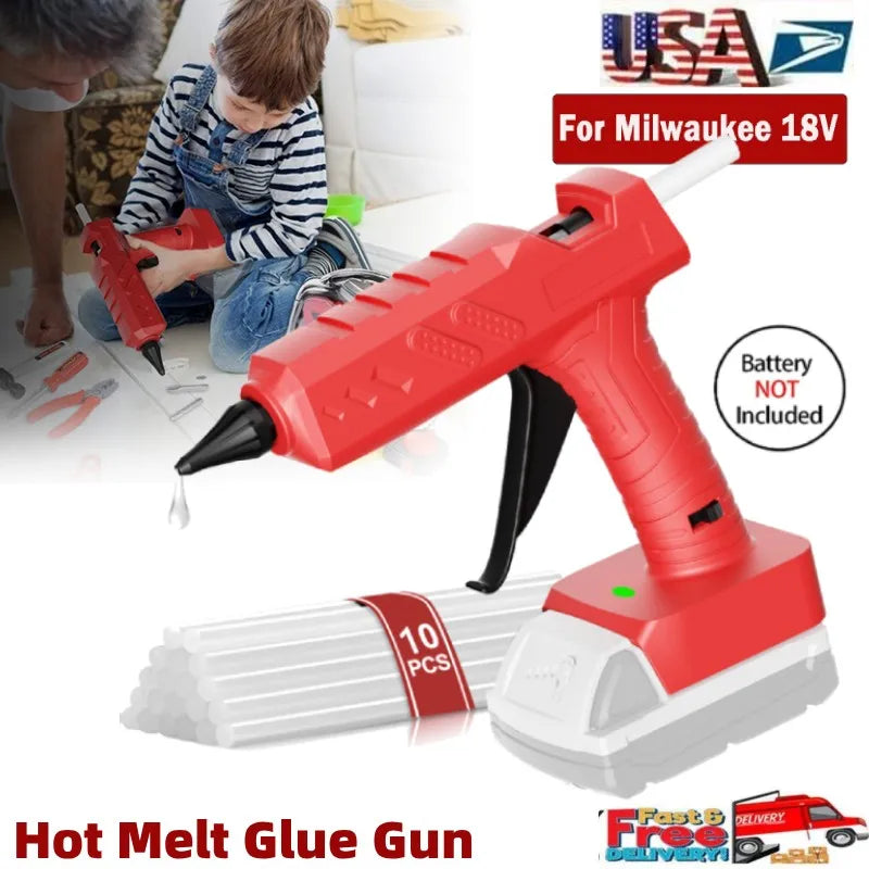 Synxiter Cordless Hot Glue Gun Milwaukee 18V Battery
