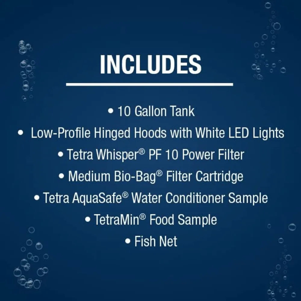 TIFICY Tetra Tropical Fish Tank Kit LEDLightingSystem SuperModuleFreshwaterAquarium
