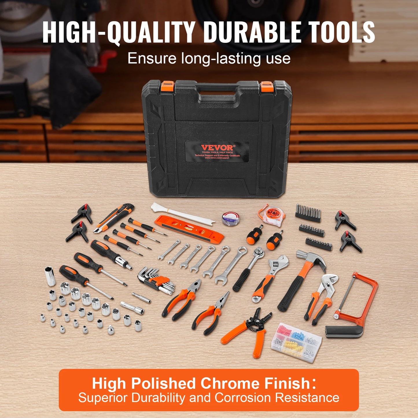 SucceBuy 216 Tool Kit For Home Repair And Automotive DIY