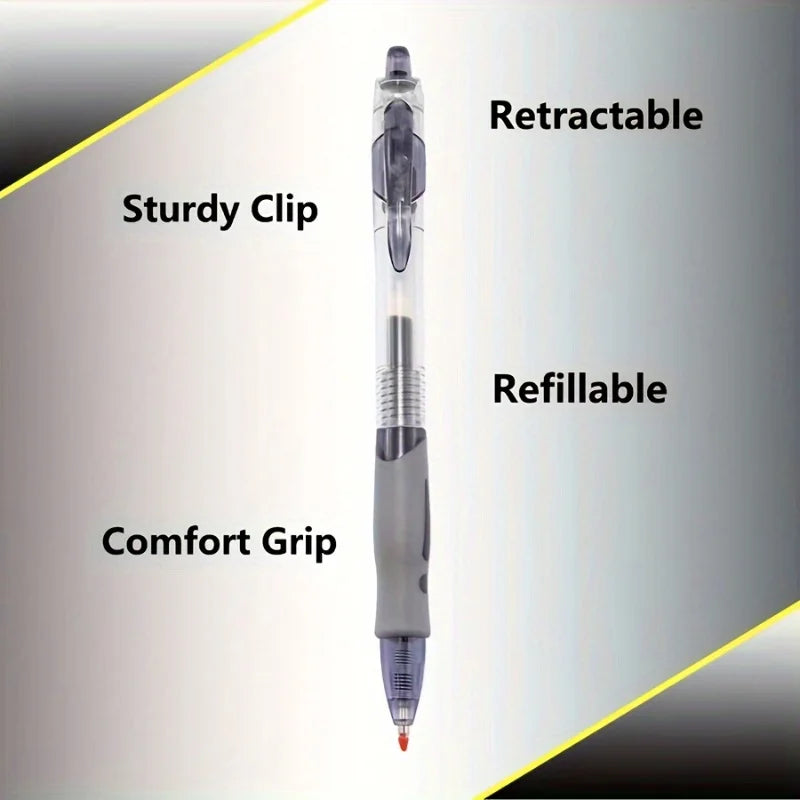 Hignconcerned Retractable Gel Ink Roller Pens For School