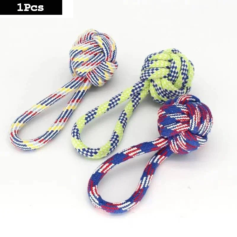 High-concerned Premium-Quality Indestructible Carrot Knot Rope Ball Teeth-Cleaning Dog ChewToy