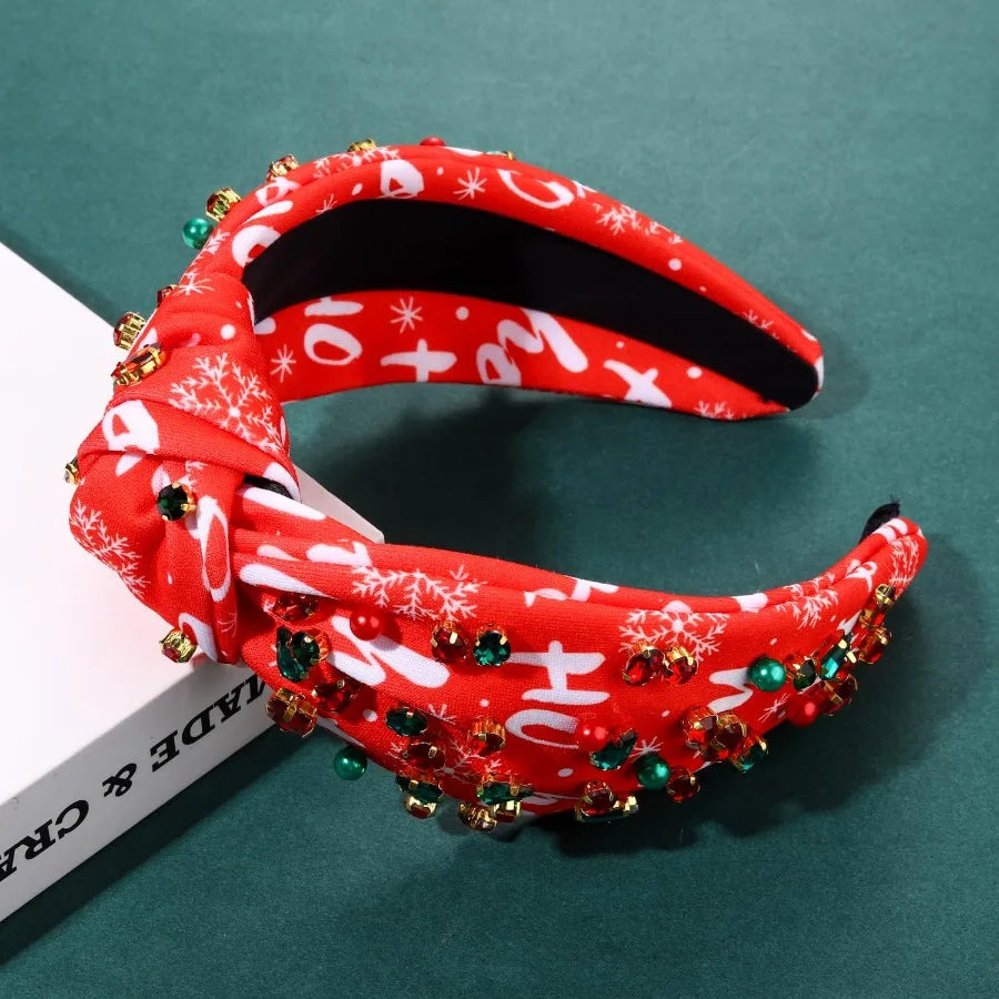 Christmas Headband for Women Holiday Accessories Festive Reindeer Theme